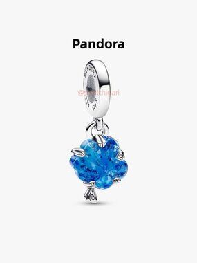 Pandora Blue Murano Glass Family Tree Dangle Charm
